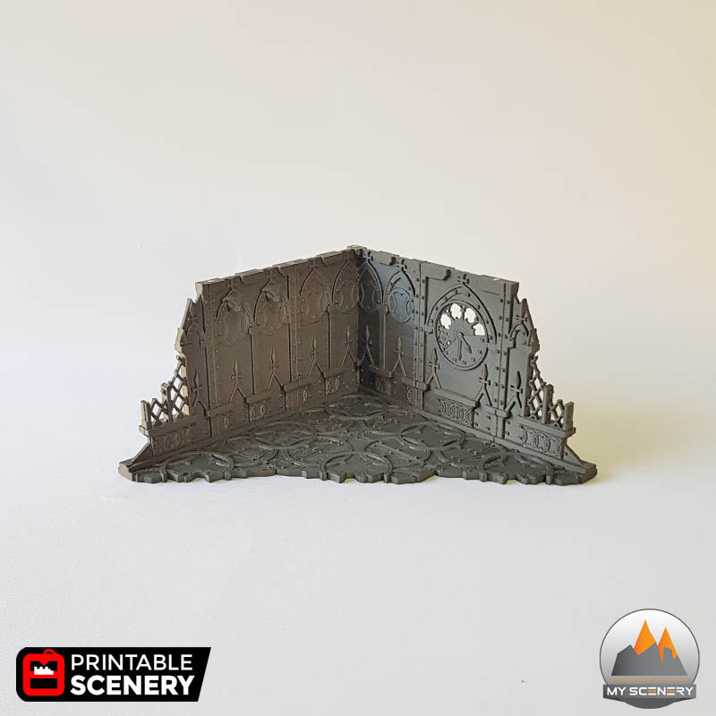 Ruined Tower gothic printable scenery wargames wargame warhammer 40k batiment building gothic gothique scenery décor decor print 3D impression 3D
