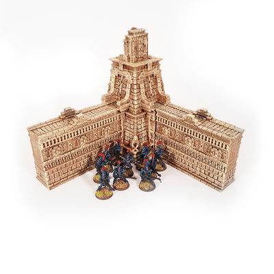Angle battlefield Table New Eden My Scenery Angle Aztek Maya Aeldari CraftWorld decor scenery terarins warhammer 40k