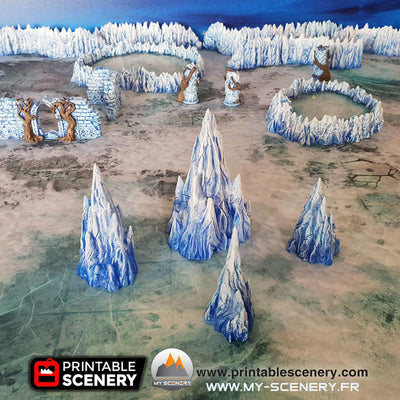 Pics du Chaos Demon Demons Tormented Scatter scenery décor decor print 3D impression 3D imprimé en 3D jeu figurine